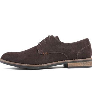 New Men Sz 9M Urban dark brown Suede Leather Lace business casual Oxford Shoes
